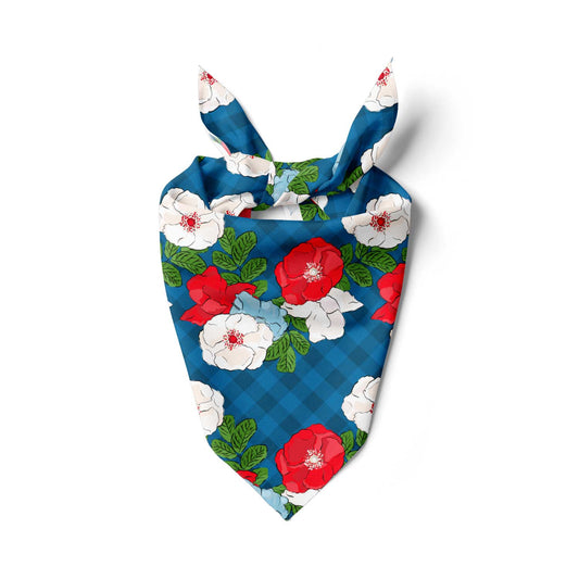 Patriotic Beach Roses Bandana