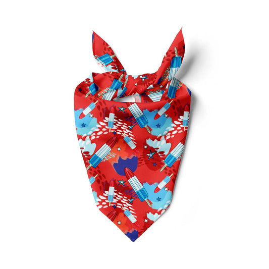 Red, White & Cool Popsicles Bandana