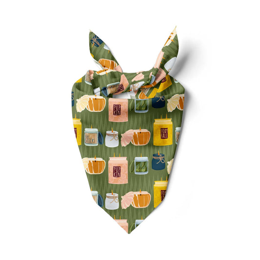 Fall Candle Shopping Bandana