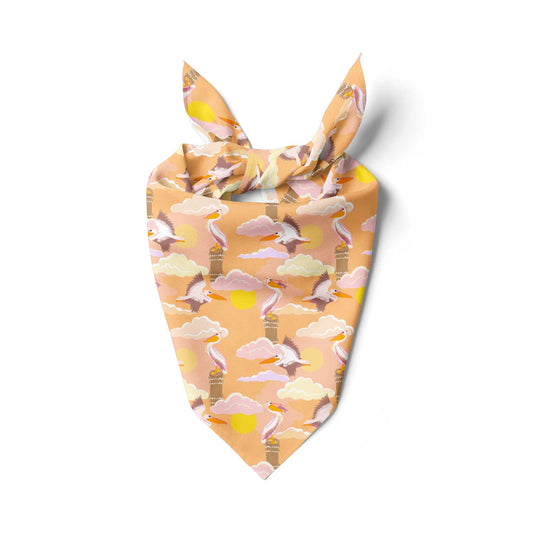 Peachy Pelicans Bandana