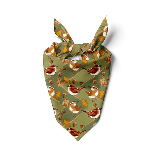 Wrens and Pinecones Bandana