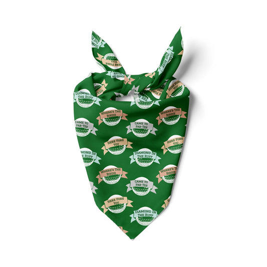 Golf Puns and Doggie Fun Bandana