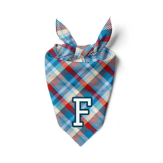 Fourth of July Monogram Animal Print Bandana