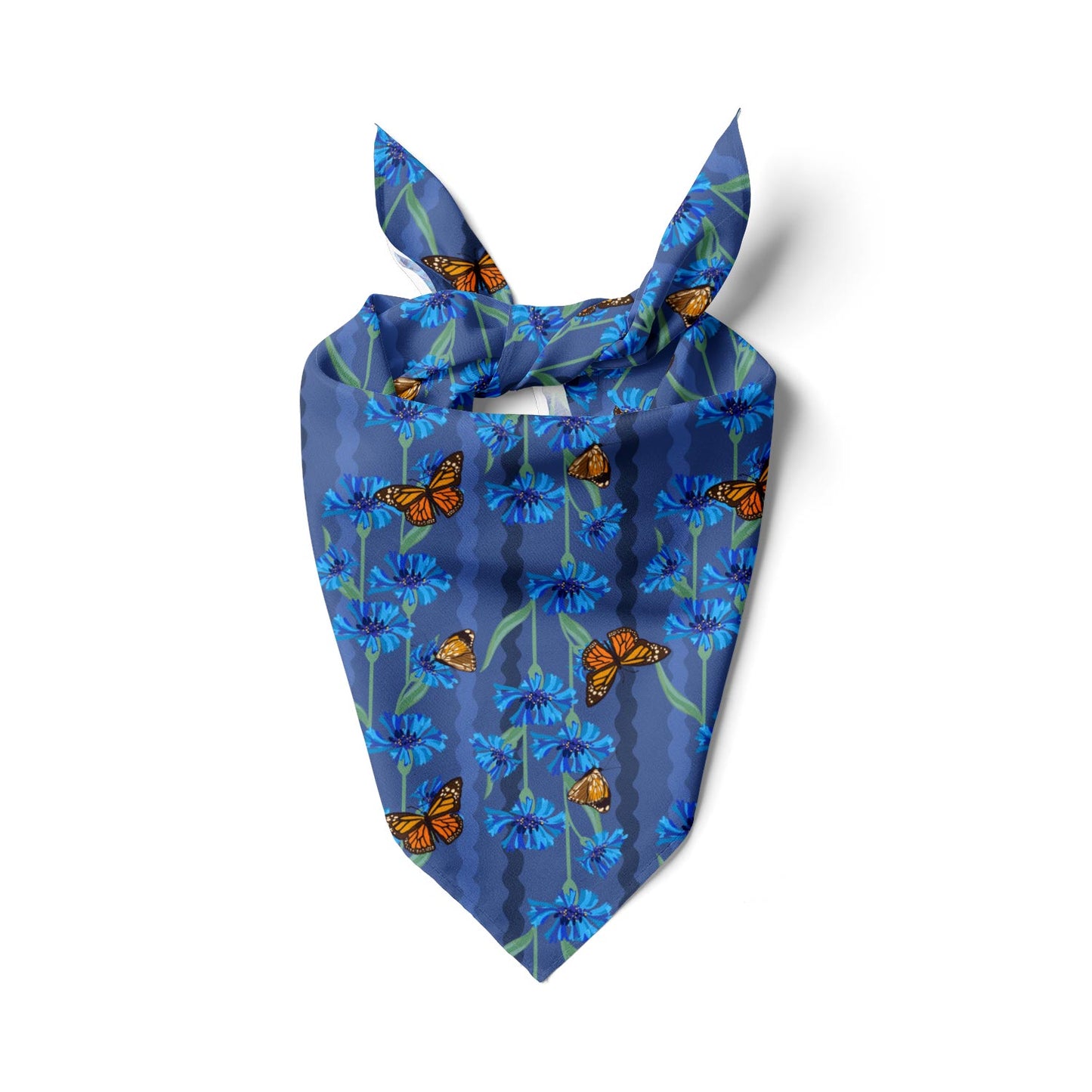 Ric Rac Floral Butterflies Bandana