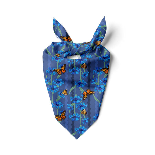 Ric Rac Floral Butterflies Bandana