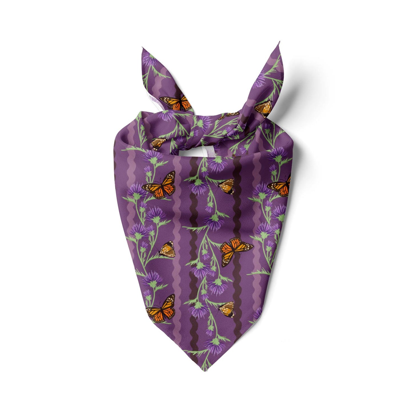 Ric Rac Floral Butterflies Bandana