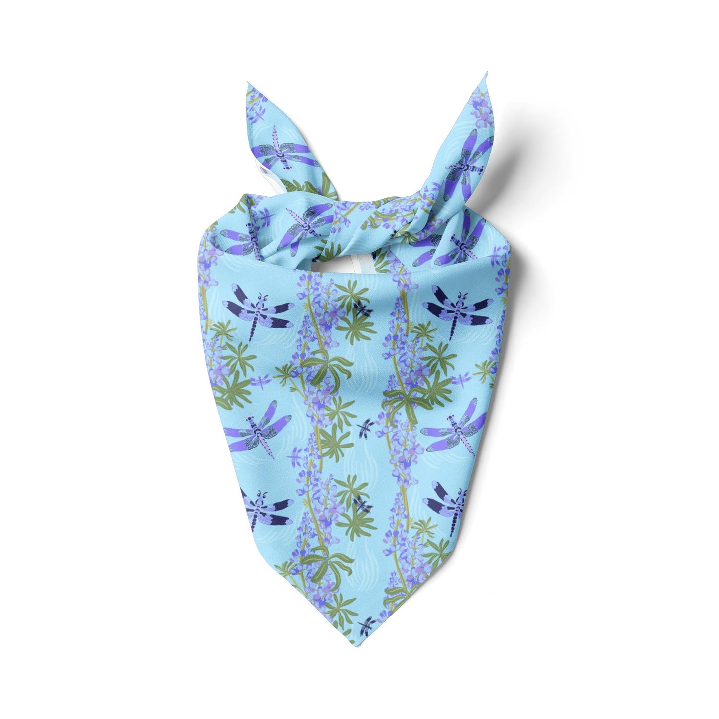 Lupines & Dragonflies Bandana