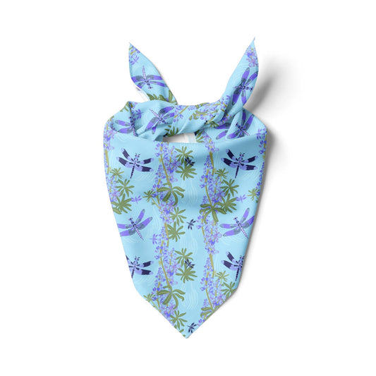 Lupines & Dragonflies Bandana