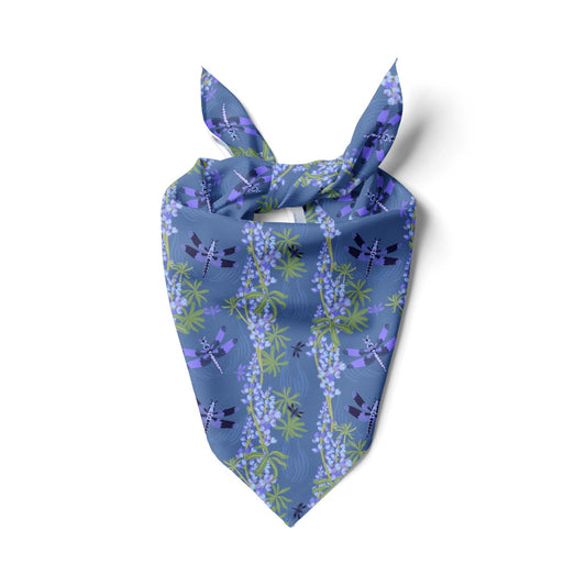 Lupines & Dragonflies Bandana