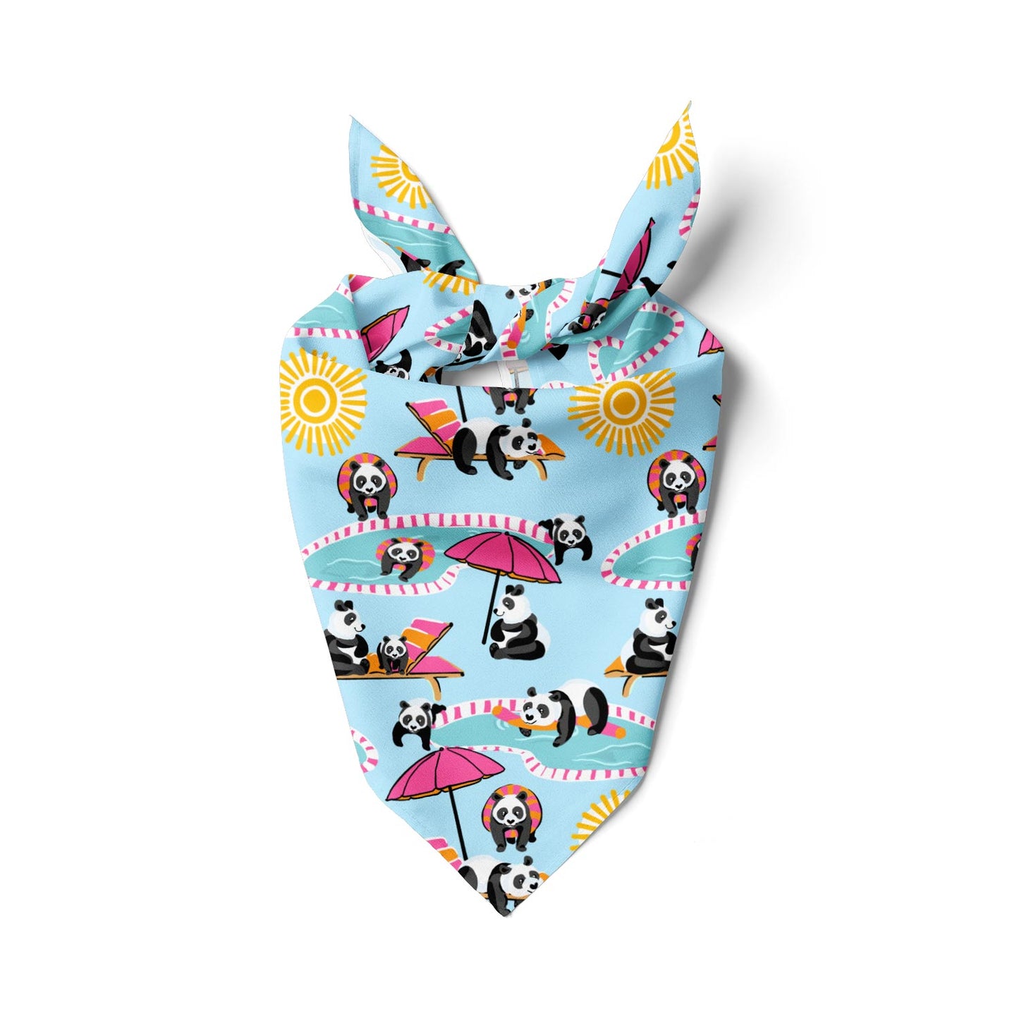 Poolside Pandas Bandana