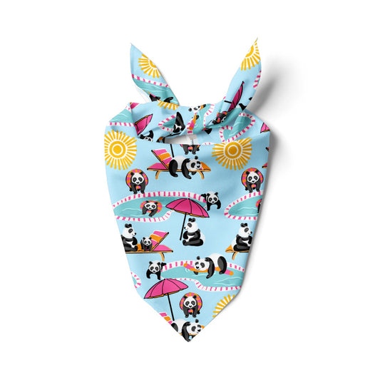 Poolside Pandas Bandana