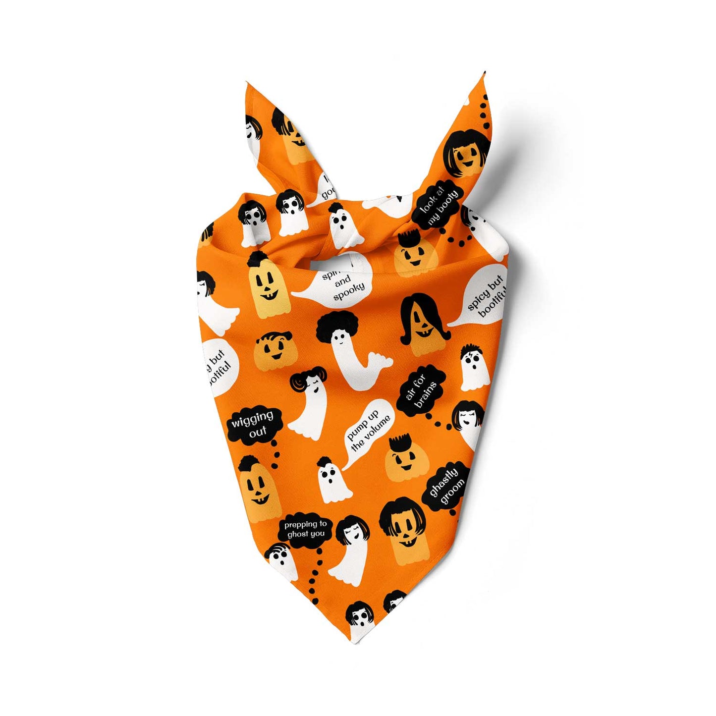 Wigged Out Ghosts and Gourds Bandana