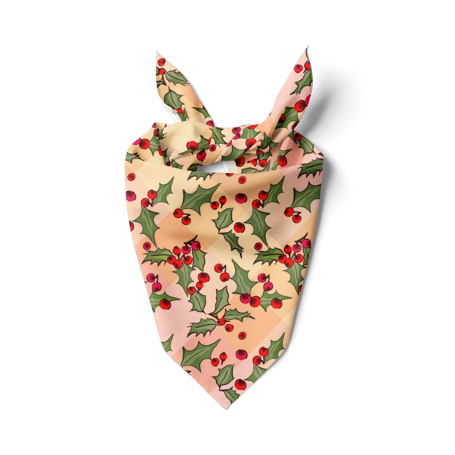 Winter Holly Berries Bandana