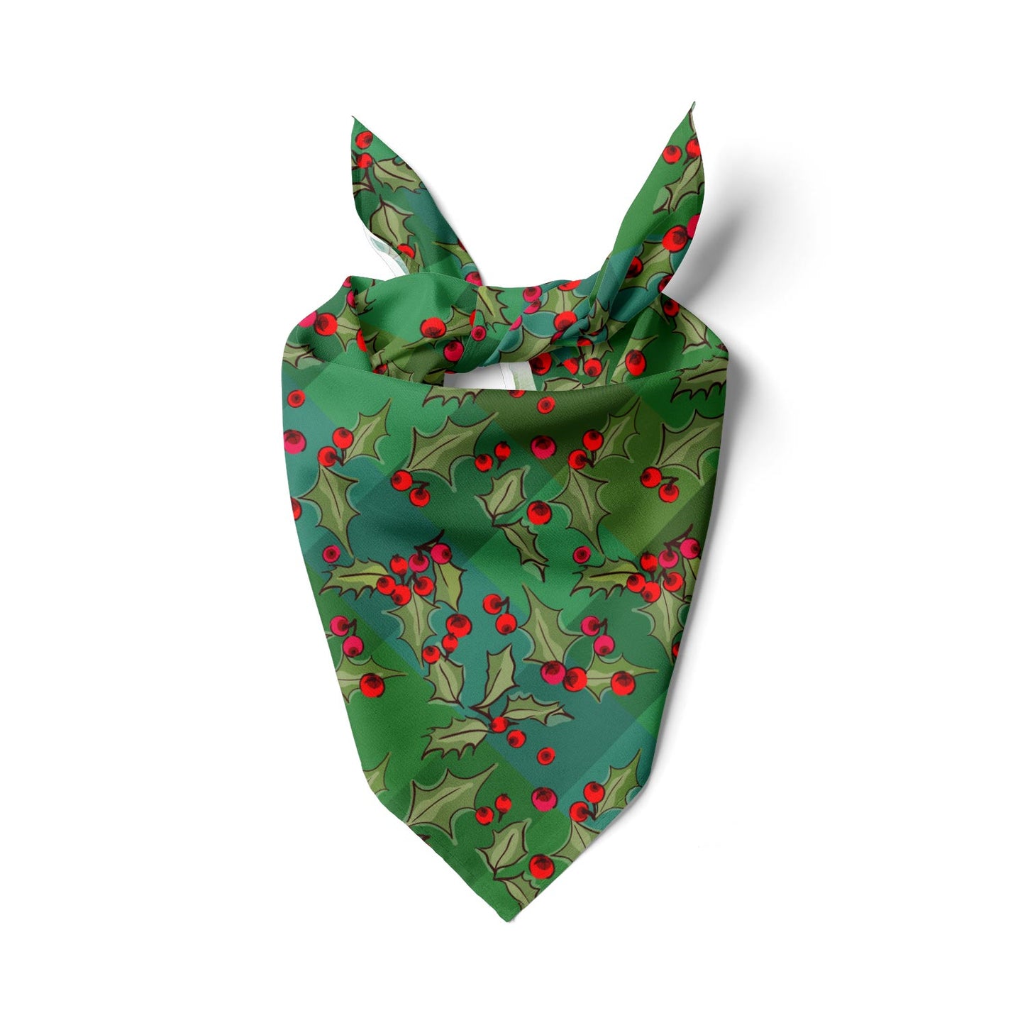 Winter Holly Berries Bandana