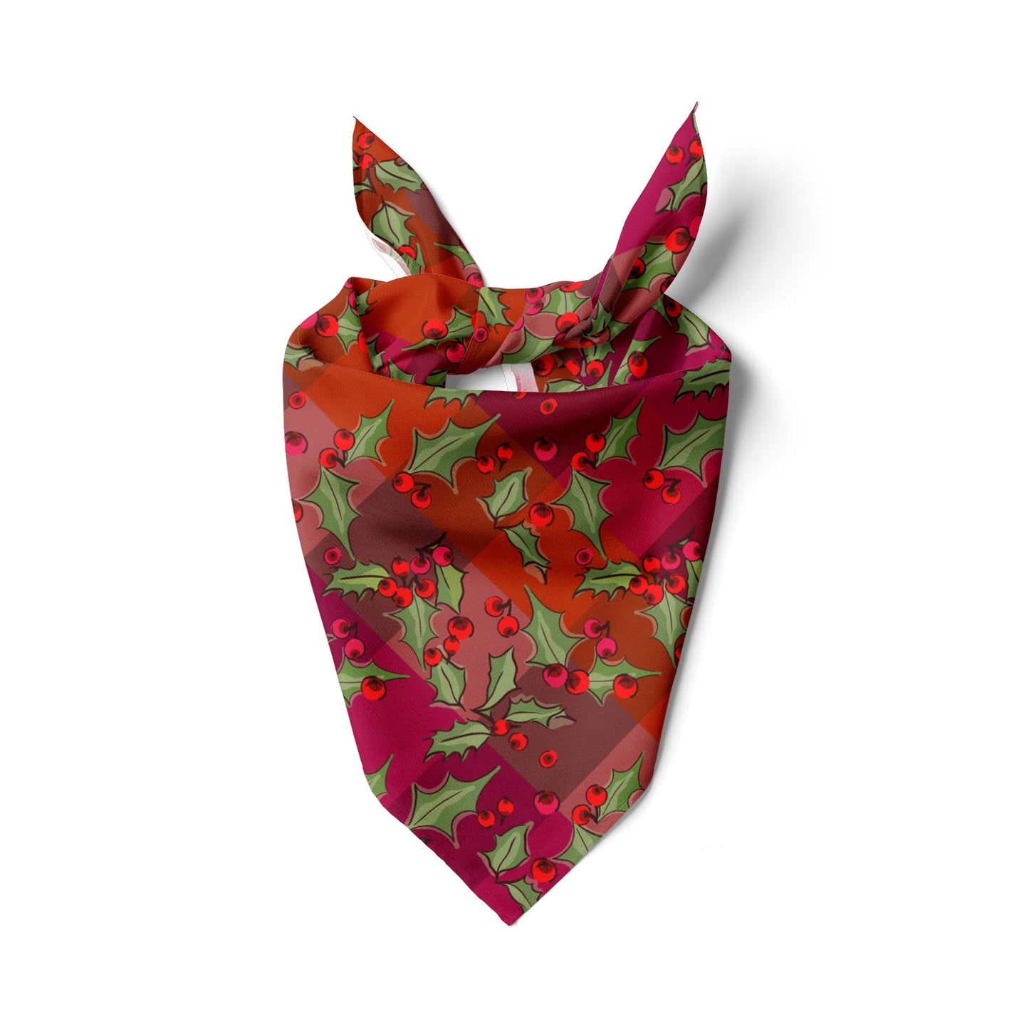 Winter Holly Berries Bandana