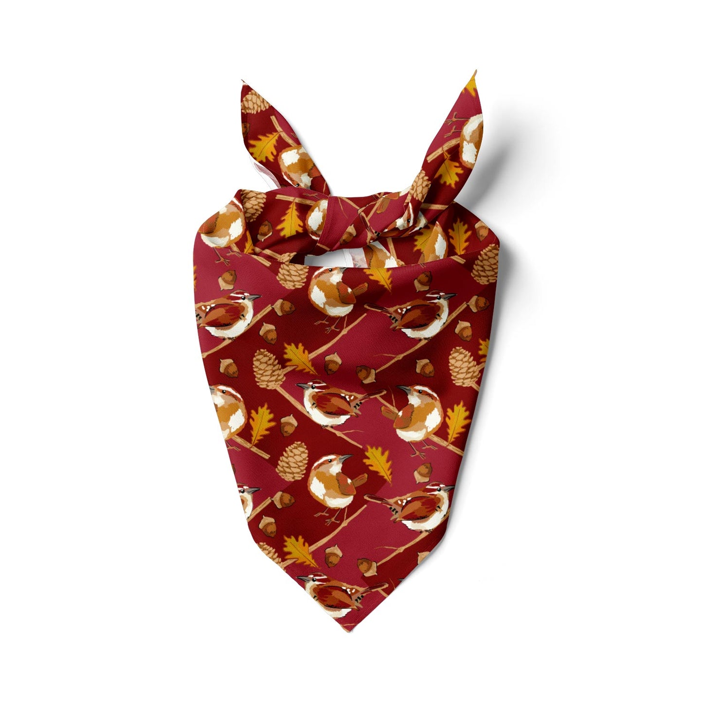 Wrens and Pinecones Bandana