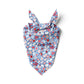 Valentines Animal Print Blue Bandana