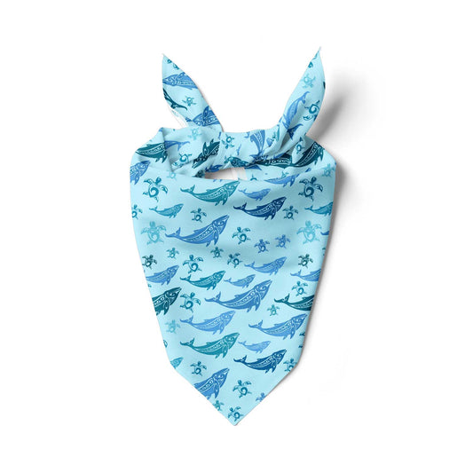 Tribal Tides Whale and Turtle Bandana