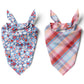 Valentines Animal Print Blue Bandana